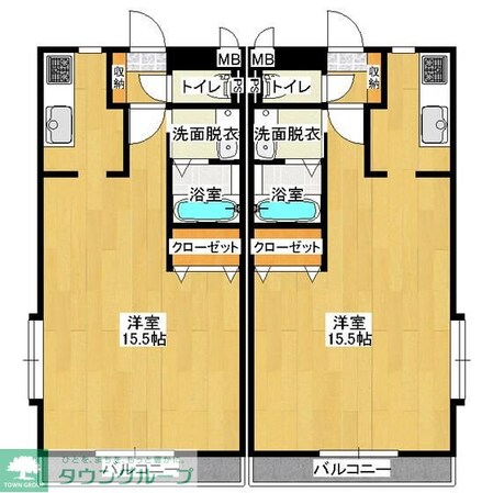 ペティートの物件間取画像